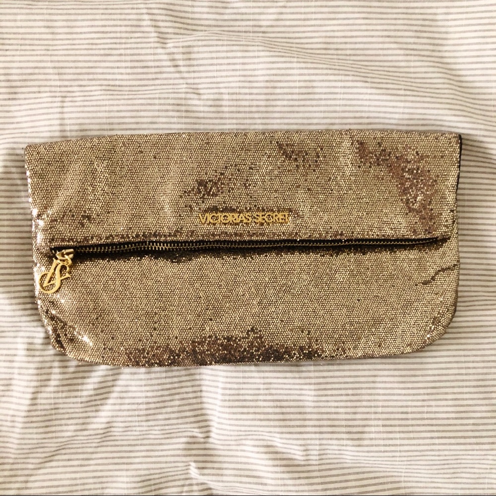 Gold Sequin Clutch